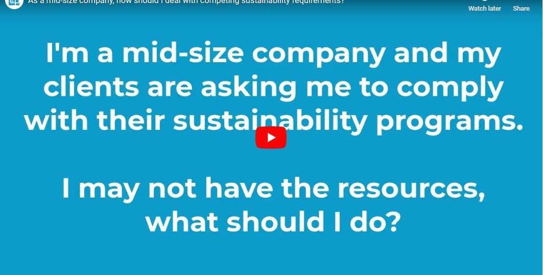how to comply with competing sustainability requirements